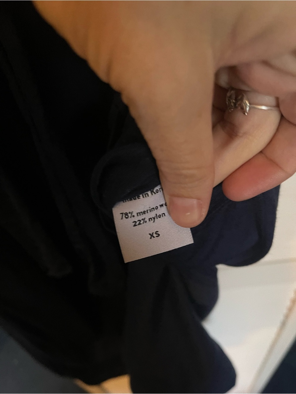 XS Wool& Marine Blue Summer MIDI - Picture 2 of 2